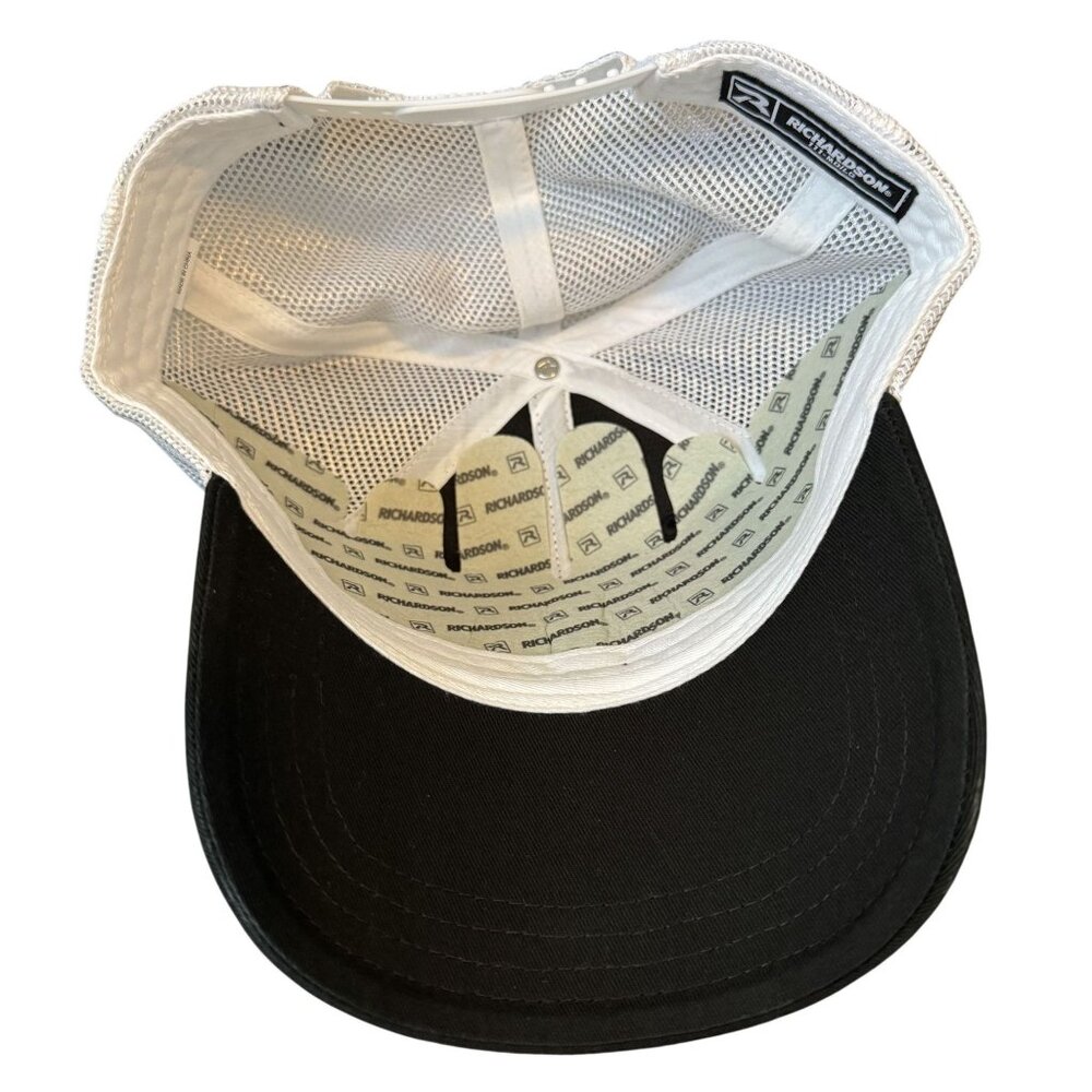 Snap-On Logo Black/White Richardson 111 Mesh Back Adjustable Cap Hat - Picture 2 of 2
